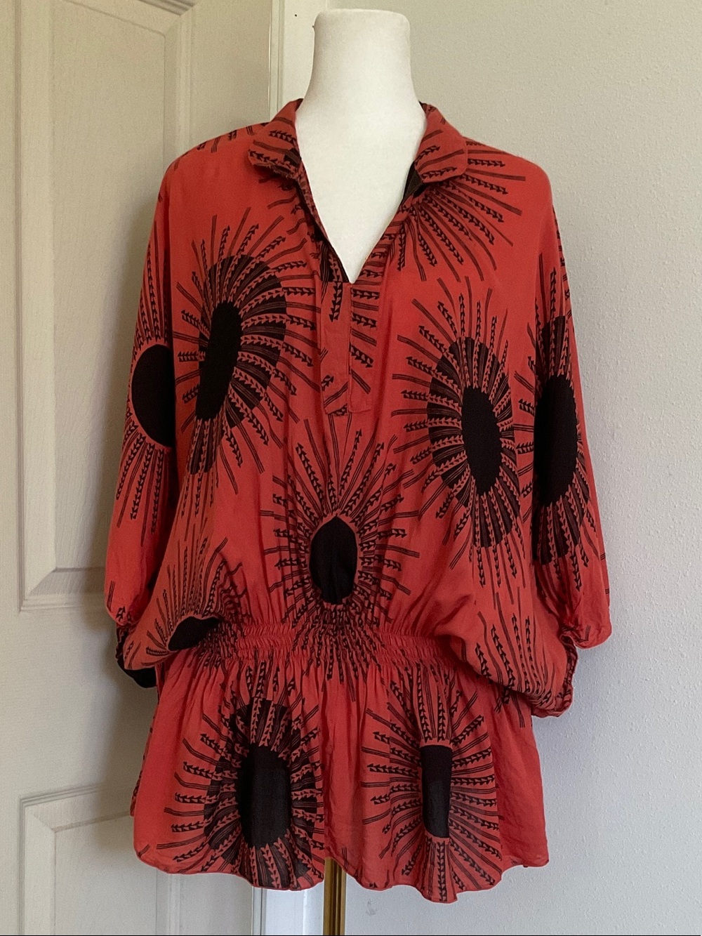 Flowy Blouse with Elastic waistband